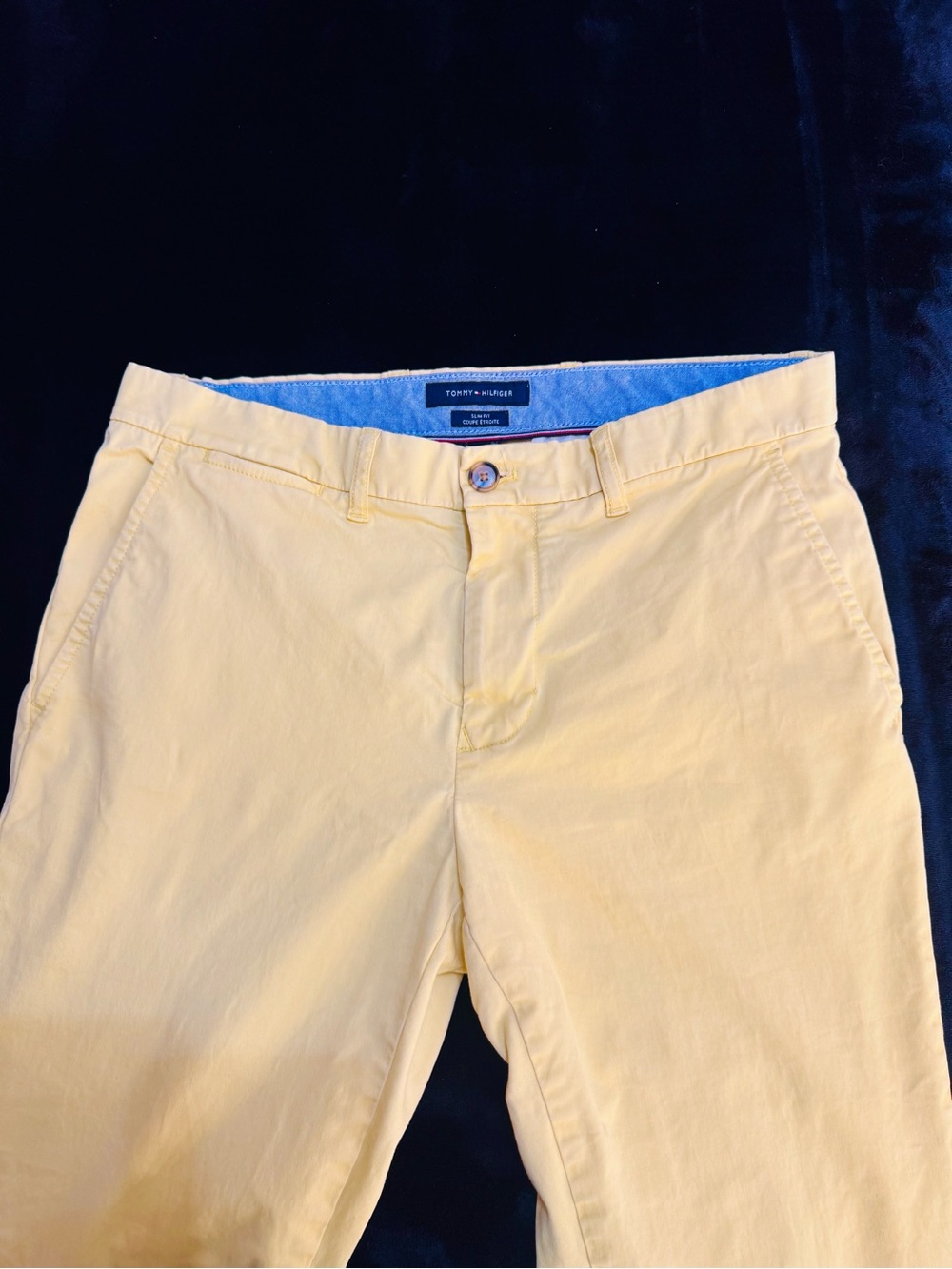 Tommy Hilfiger Men’s Pale Yellow Chinos